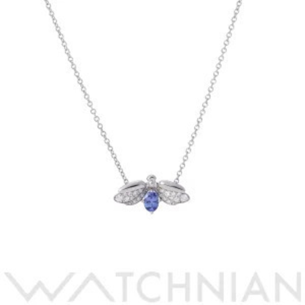 Tiffany Co Firefly Necklace Platinum Diamond Tanzanite